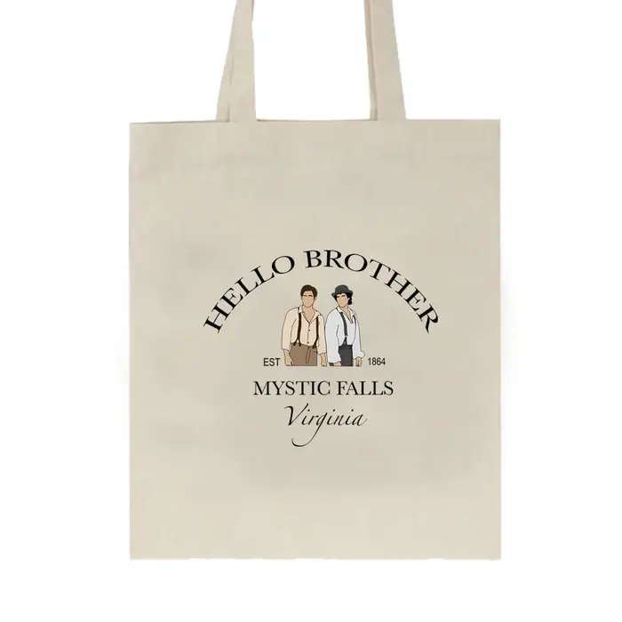 Sac fourre-tout rétro Hello Brother, sac en toile de journal de vampire, émission de télévision Salv