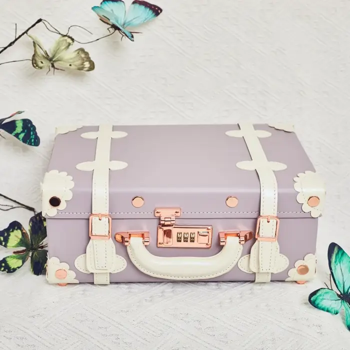 13/16/18 pouces Vintage trousse à cosmétiques Mini bagage à main valise PU léger prêt sac