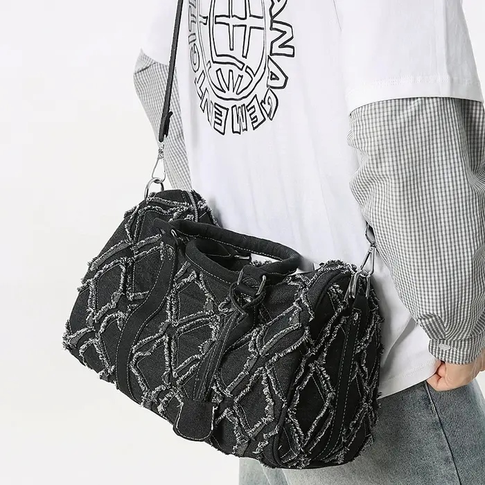 Nouveau style 2025 : Sac à main en jean rétro personnalisé