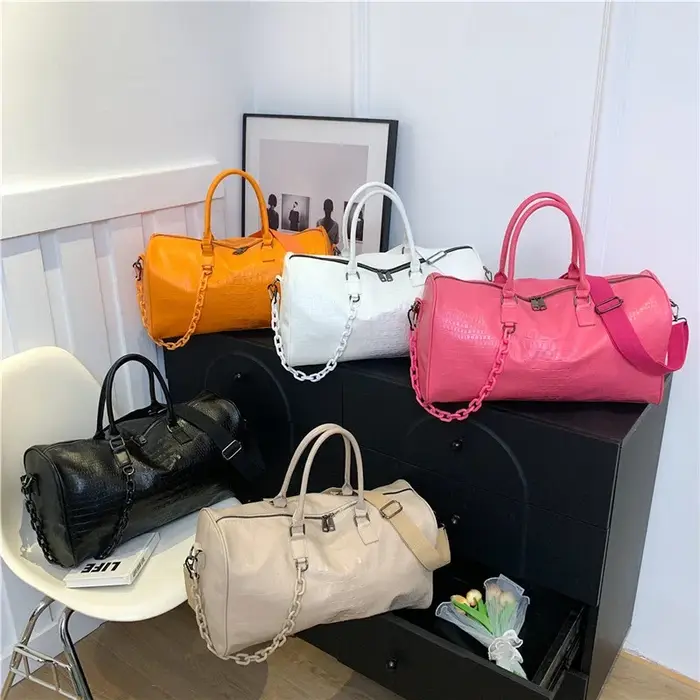 Sacs de voyage légers en PU solide pour femmes