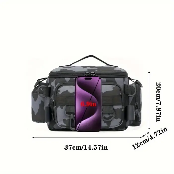 Un sac de pêche pratique - sac banane en toile, sac à bandoulière, sac de voyage et de sport univers