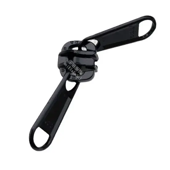 30 pièces – Curseurs à double languette YKK – Fabricant Spot – Réf. 5, Non. 10 curseurs noirs en nyl