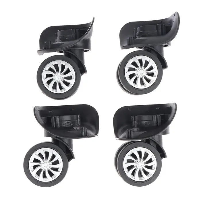 Valise à bagages universelle, roues pivotantes à 360 degrés, outils de roue de chariot, 4 pièces