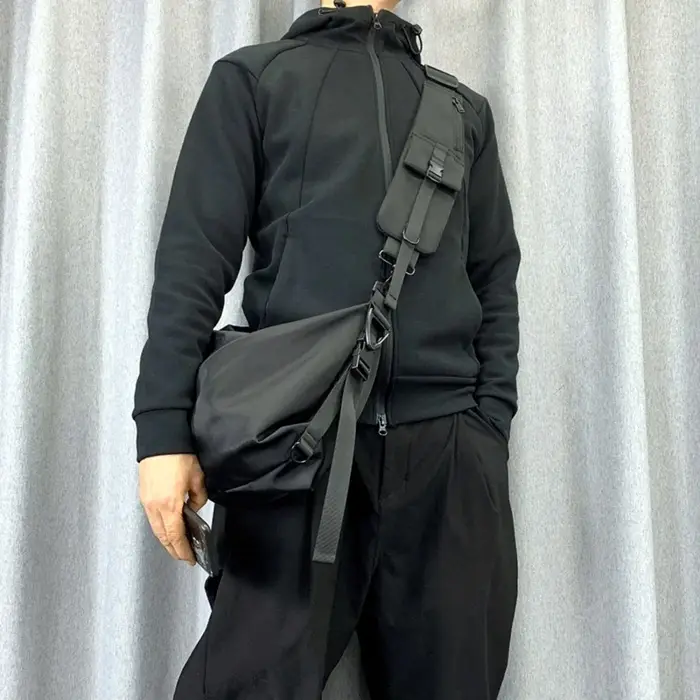 Techwear Style haute rue réglable téléphone portable sac sangle homme Sport de plein air tactique multi-fonction modulaire sac accessoires