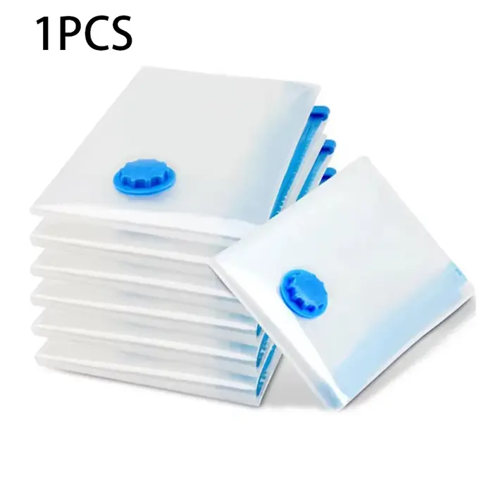 Sac de rangement sous vide épaissi pour vêtements, pliable, compressible, transparent, pour couettes