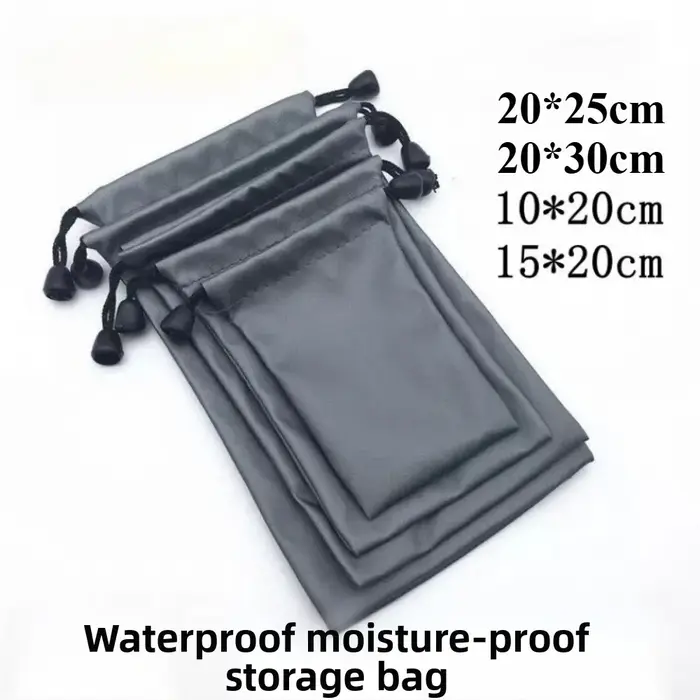 Oxford – sac à cordon étanche et anti-poussière, sac en Polyester noir, pochette pour câble de donné