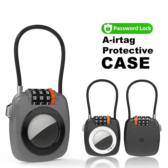Étui de protection pour AirTag avec cadenas à combinaison