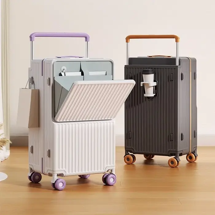 Nouveau bagage à biellette large ouverture avant sac pour ordinateur portable valises de voyage multifonctions sac de