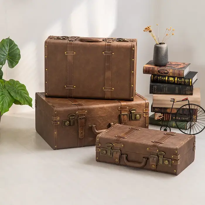 Valise vintage de style rétro européen
