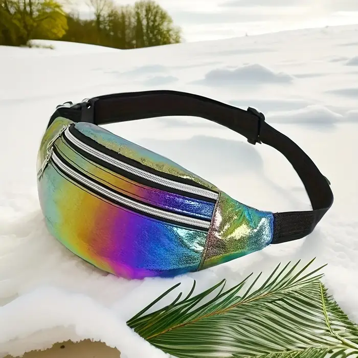 Sac banane holographique pour femmes