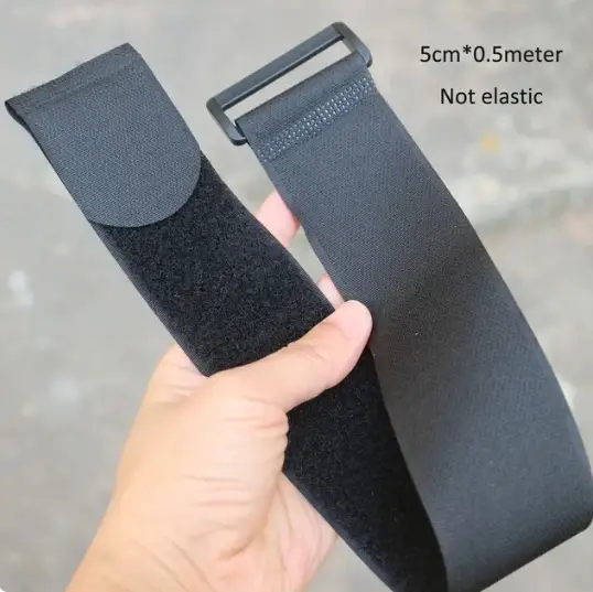 Attaches de fixation en nylon réutilisables pour bagages, avec boucle, 5cm x 0.5M/1M, sangles adhési