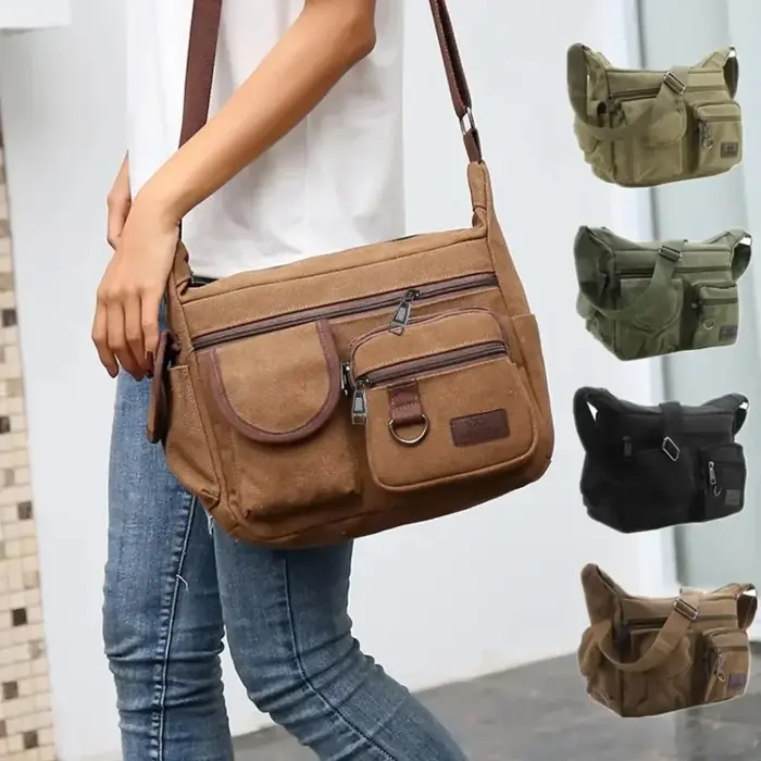 Sac à bandoulière en toile pour homme