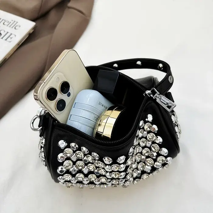 Sac rond noir pour femmes