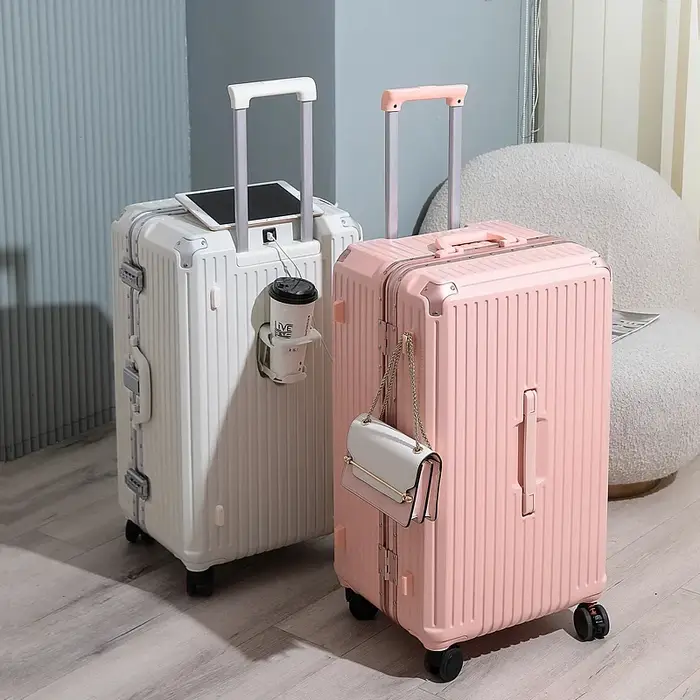 Valise de voyage grande capacité avec cadre en aluminium