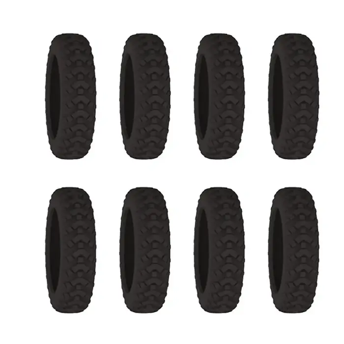 8 protections de roues de valise en silicone, protège-roues, chaussures de roulettes, valise de voya