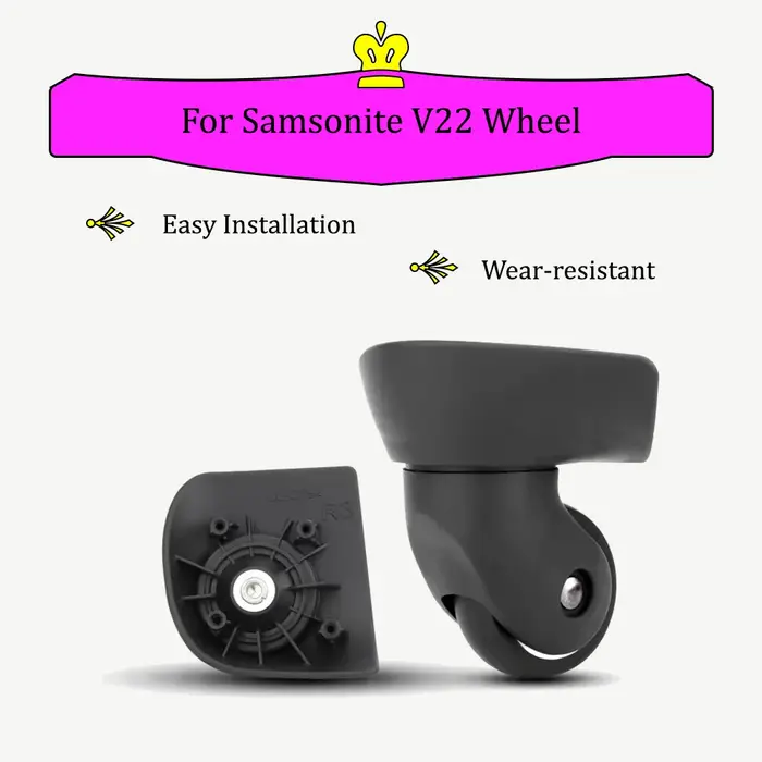 Compatible avec Samsonite V22 valise à roulettes de remplacement accessoires de bagages valise d'embarquement ensemble d'accessoires de roue universels