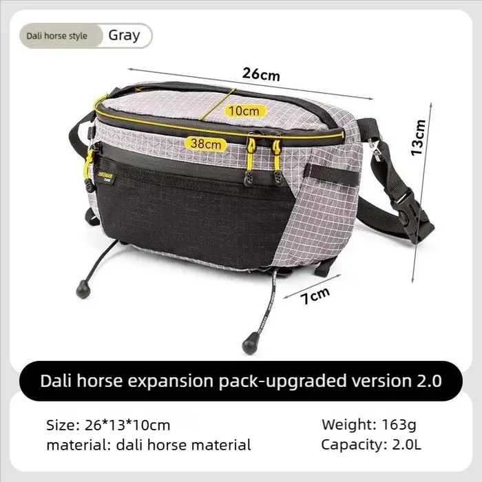 HIKEMAN sac de poitrine en plein air UHMWPE cyclisme sport sac à bandoulière randonnée voyage sac su