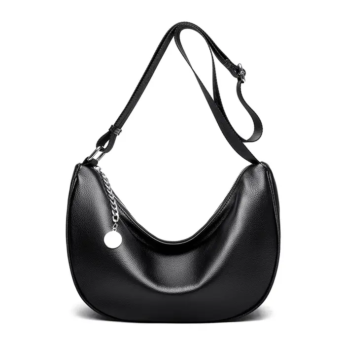 Sac à bandoulière en cuir véritable blanc pour femmes, classique, grande capacité, Vintage, sac à ba