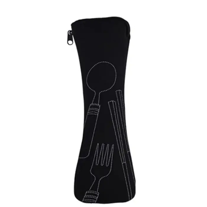 Sac d'emballage de voyage, étui de pique-nique portable, sans vaisselle, sacs à couverts, boîte de r