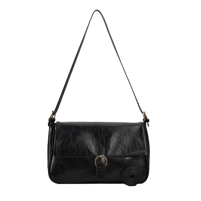 Sac à main à moraillon en PU pour femmes, sac à main solide, fil à coudre, petit sac carré, haute qu