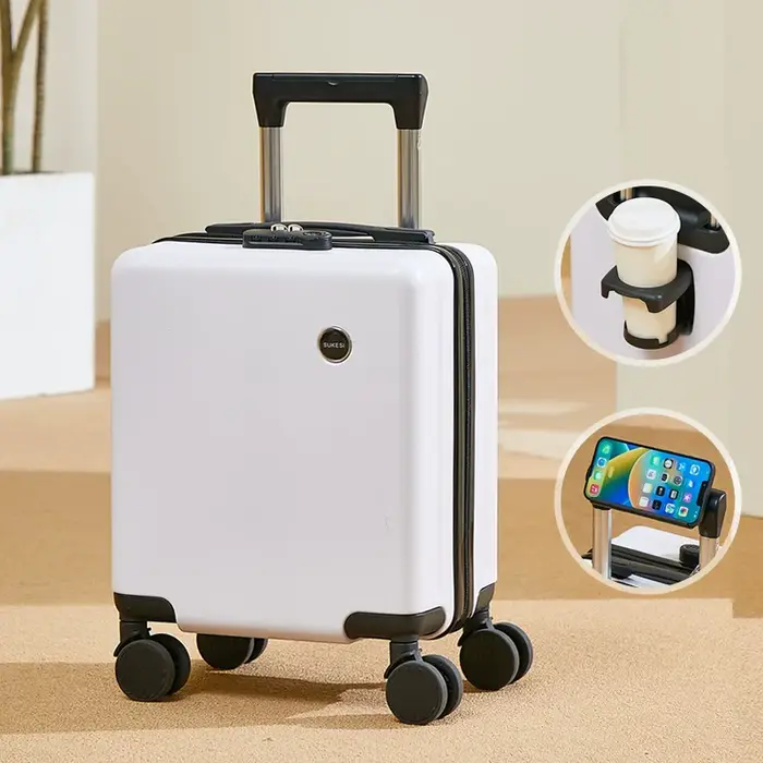Petit coffre à bagages de 14 pouces, 20 × 30 × 40cm, valise à mot de passe d'embarquement de voyage 