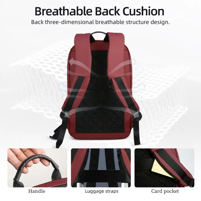 Heroic Knight Business Slim sac à dos hommes 15.6 "17" étanche sac à dos pour ordinateur portable mo