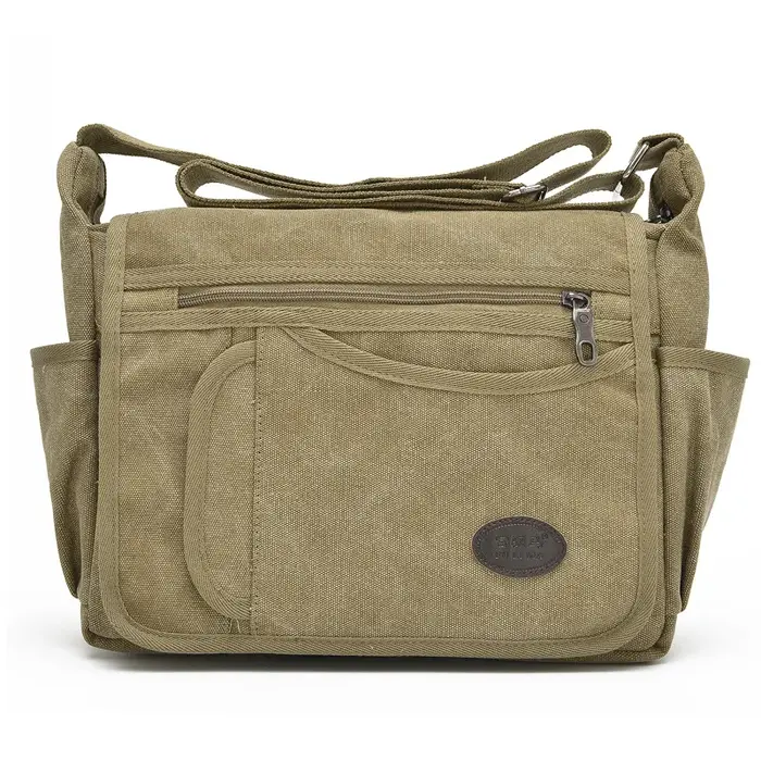 Tilorraine-Sac messager en toile pour hommes