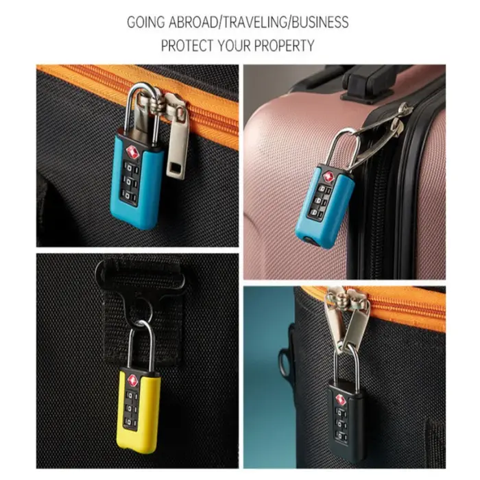 Cadenas noir à code à 3 chiffres