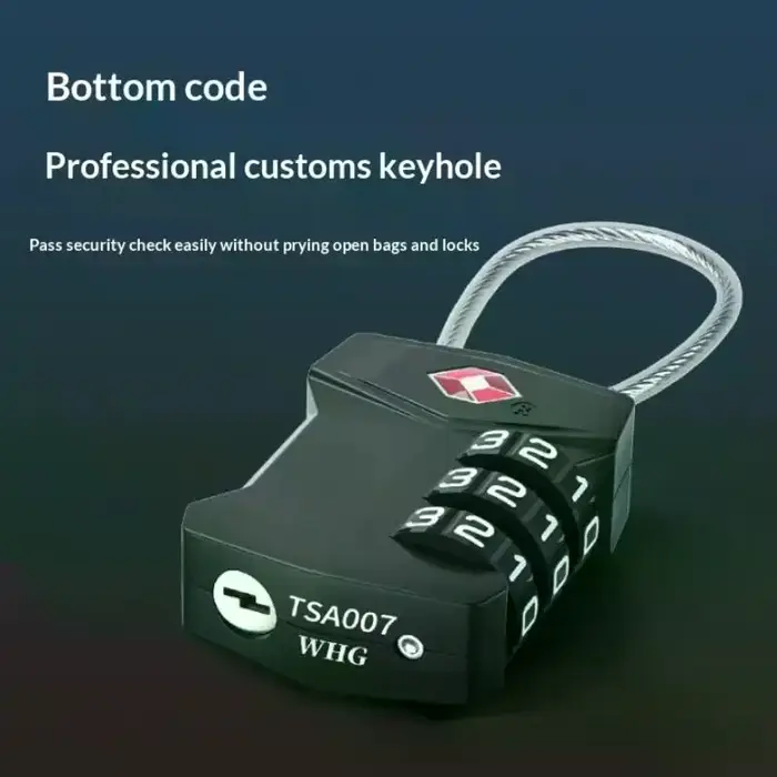 Serrure de voyage TSA à code modifiable
