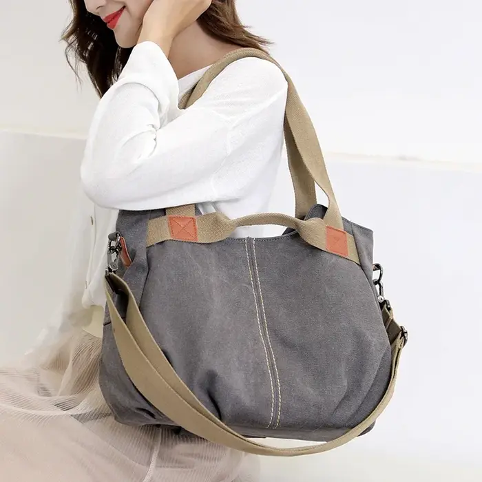 Sac Hobos en toile pour femme