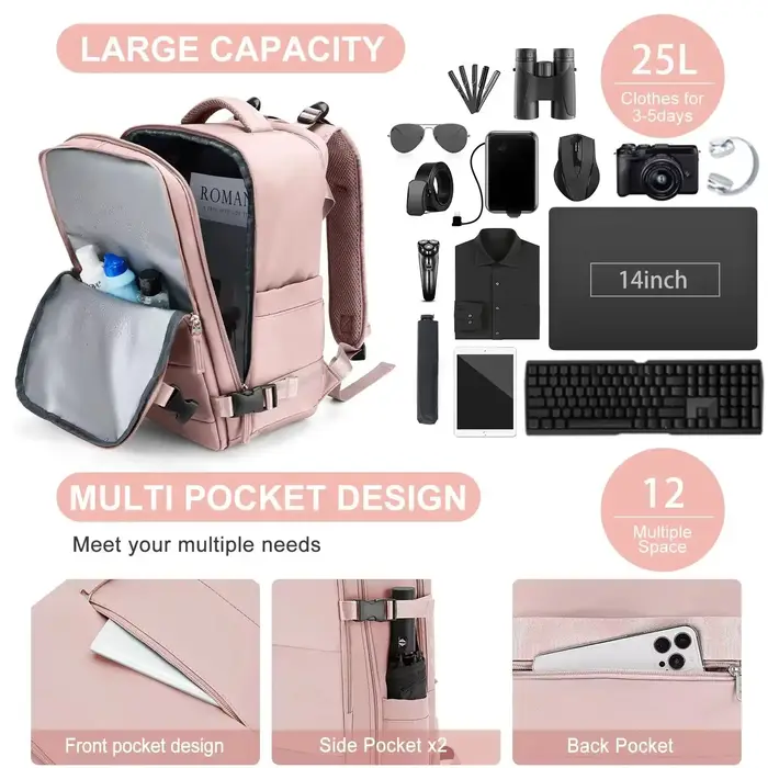 Ensemble de valise de voyage à roulettes pour hommes et femmes