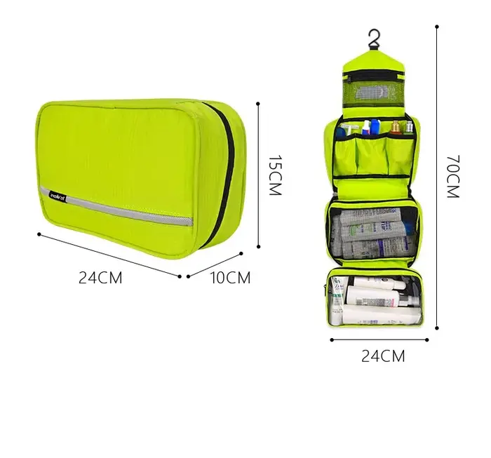 Sac de maquillage étanche à fermeture éclair pour hommes et femmes