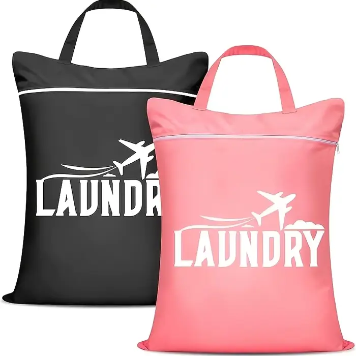 Sac à linge de voyage avec poignée