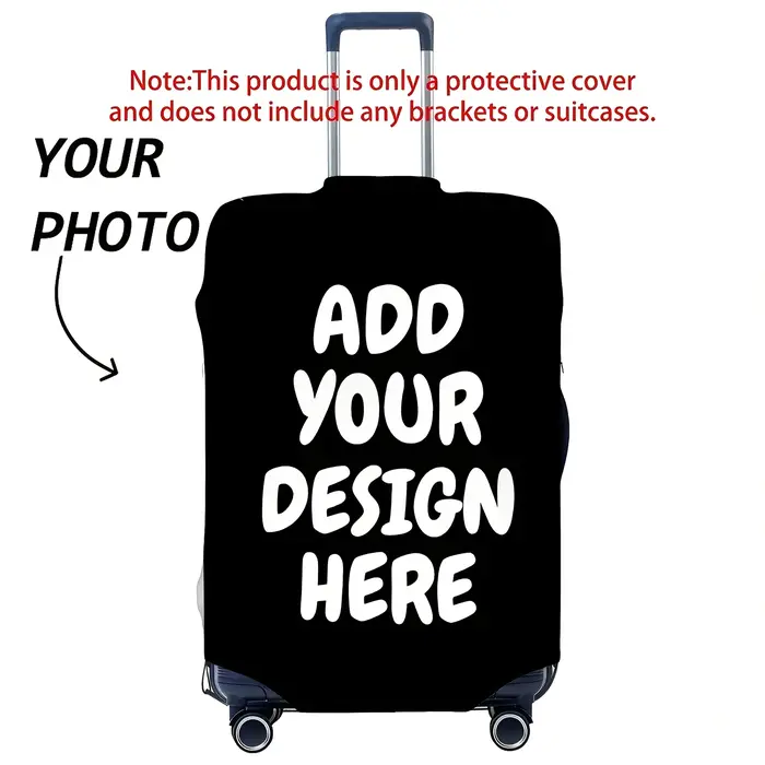 Housses de bagages personnalisées - Personnalisez avec vos photos ou texte, impression recto-verso, 
