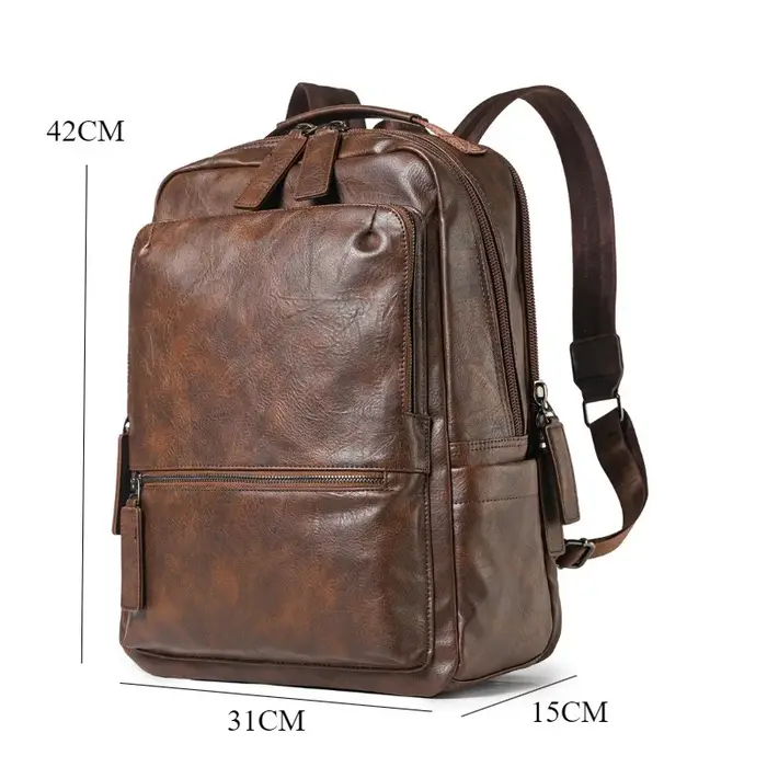 Sac à dos Vintage pour hommes, grande capacité, sacs à dos de voyage, plusieurs compartiments, pour 