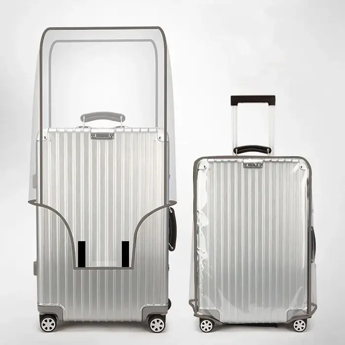Housse de protection transparente pour bagages de voyage, imperméable, anti-poussière, pour valise d