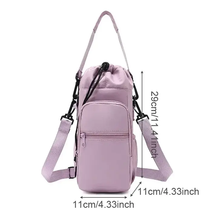 Sac de bouteille d'eau Portable avec sangle réglable