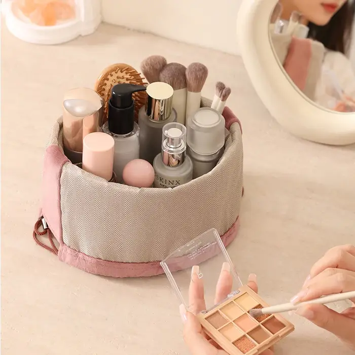 Grande trousse de toilette en velours