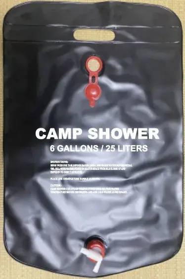 Sac de douche de camping 40L pour l'extérieur, sac de pique-nique, sac de stockage d'eau pour la cou