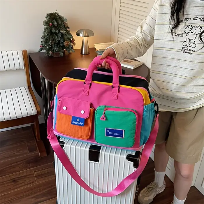 [Sac bandoulière de voyage] Sac à main portable de grande capacité, adapté aux hommes et aux femmes - Voyages, sorties, alpinisme