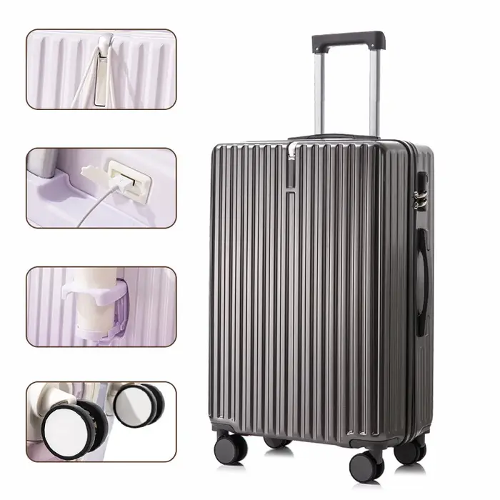 Valise à roulettes multifonctionnelle avec roues muettes