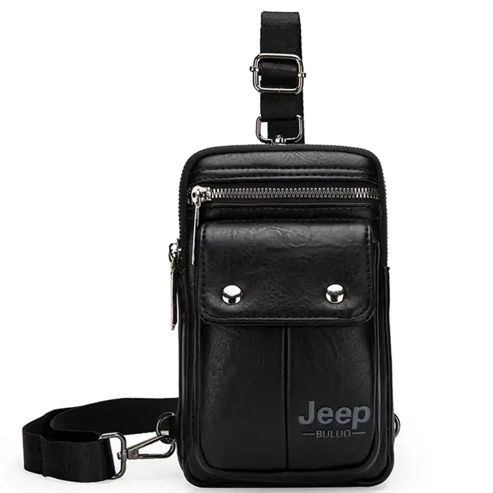 JEEP BULUO petit sac à bandoulière multifonction marque hommes sac à bandoulière jambes taille sac p
