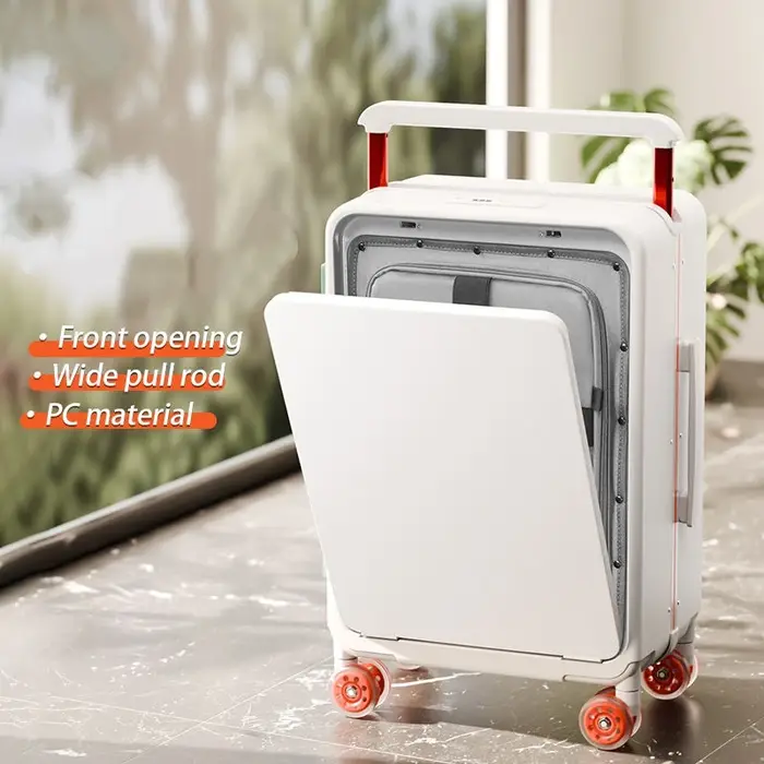 Valise de paquet pour ordinateur portable à ouverture frontale, capacité d'entrepôt profond, sac de