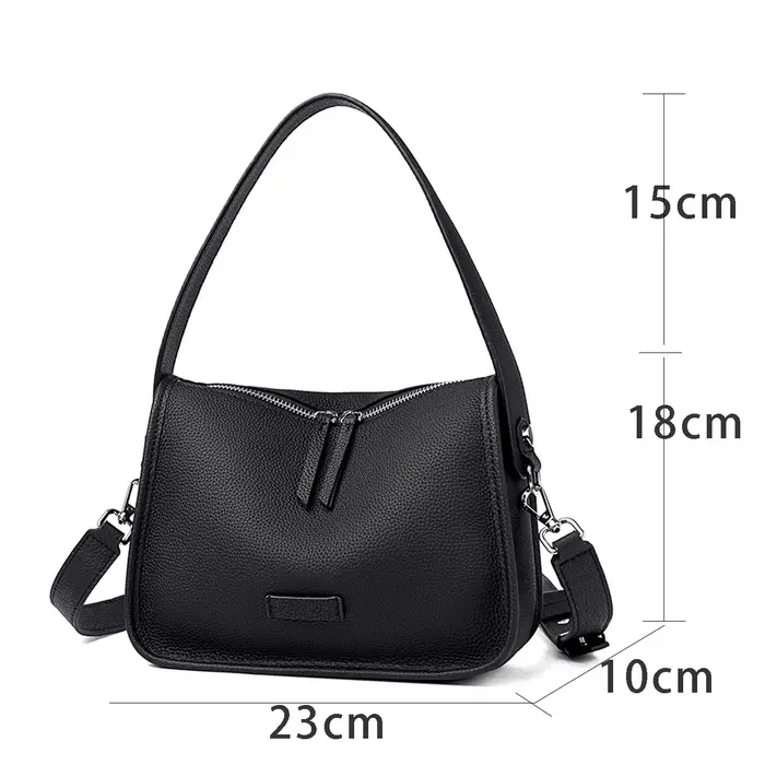 Sac à main de luxe imprimé en cuir souple tendance pour femme, sac à bandoulière décontracté de créa
