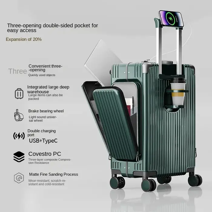 Valise multifonctionnelle à trois ouvertures