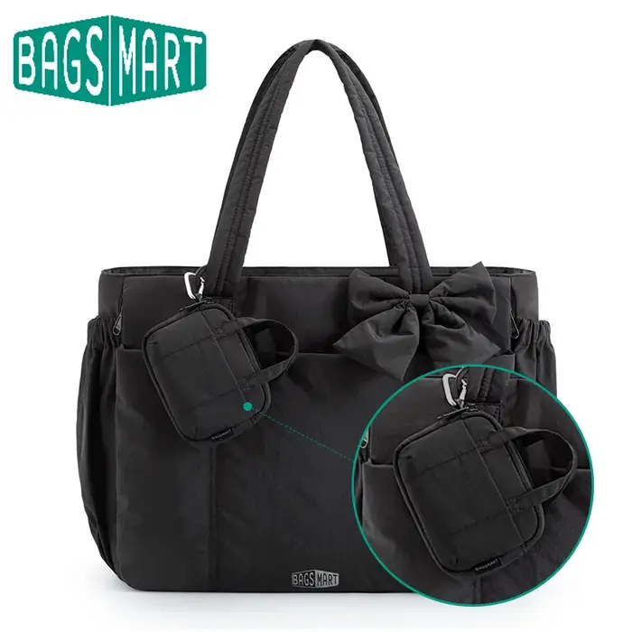 BAGSMART sac fourre-tout d'école pour femmes grande capacité messager sac à bandoulière collège travail déplacements sac à main pour ordinateur portable Durable