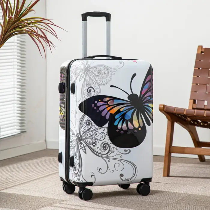 Valise de voyage à roulettes de grande capacité de 20 pouces avec verrouillage par mot de passe pour les vacances et les voyages d'affaires