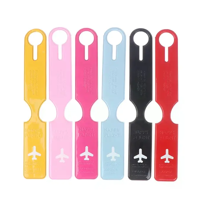 Étiquettes de bagage mignonnes en PVC pour valise