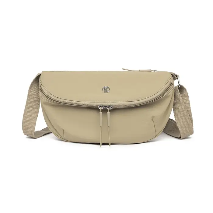 Sac bandoulière pour femme en nylon léger, grande capacité, multi-poches, style sportif, pour la gym