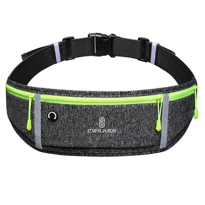 CWIKLES Sac banane de course pour hommes et femmes, sac de sport étanche, pochette pour téléphone, a